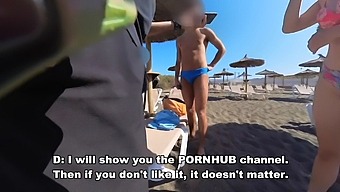 Amateur Girl Gives Blowjobs To Strangers On Nudist Beach