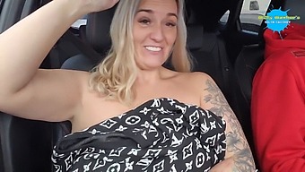 Public Strip Show In A Car During Daytime