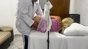 Stunning Spouse Succumbs To Lecherous Ob-Gyn'S Seduction With Arousal Enhancer In Her Intimate Area, Resulting In A Promiscuous Sexual Encounter And Clandestine Footage