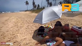 Brazilian Director Baiano'S Wife Joins Him For A Steamy Beach Encounter With A Well-Endowed Partner, Leading To An Exhibition Of Amateur Sex And Dating
