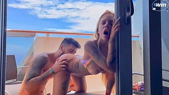 Kevlyn Santos Engages In Sexual Activity On A Cruise Ship'S Cabin Balcony During The Holiday Season
