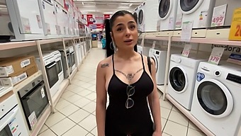 Public Bathroom Surprise: Amateur Anal And Creampie Caught On Camera