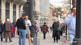 Nuria Millan, An Amateur Girl, Enjoys Picking Up Strangers On The Street For Wild Encounters!
